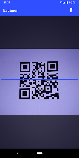 Android application Lector QR y Barras screenshort