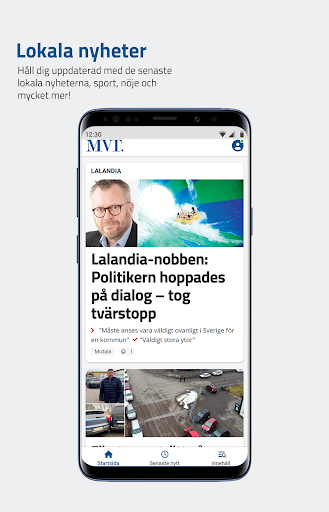 Android application MVT.se screenshort