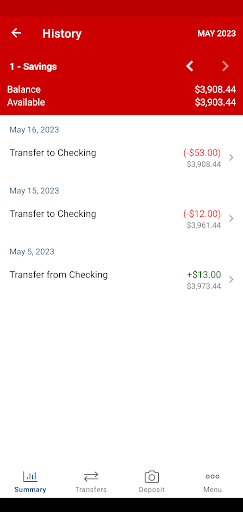 SEG Federal Credit Union Screen 3