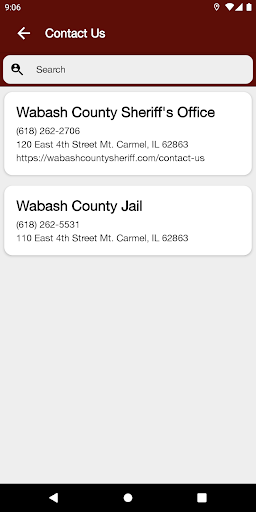 Wabash County Sheriffs Office Screen 3