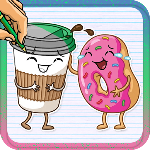 How to draw desserts easy