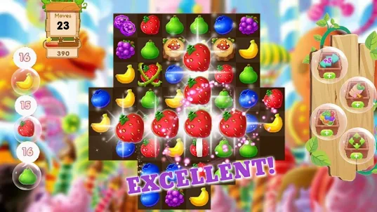 Fruit Candy Jam: Match 3 Game