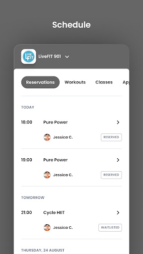 LiveFIT 901 Screen 3