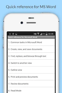 Shortcuts for MS Office
