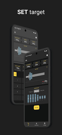 Android application WeightsApp screenshort