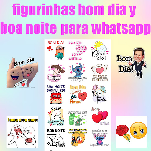 Android application figurinhas bom dia for whatsap screenshort