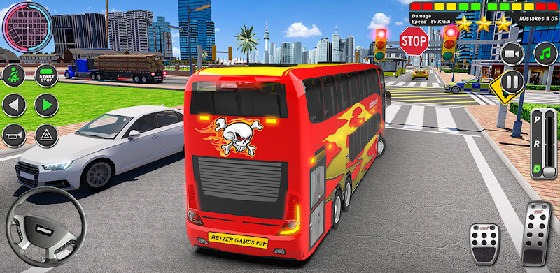 Bus Kørsel Skole : Bus Spil 3D