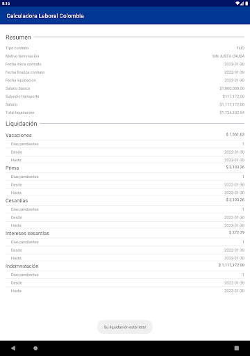 Calculadora Laboral Colombia