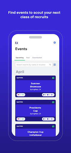 Android application EventBeacon screenshort