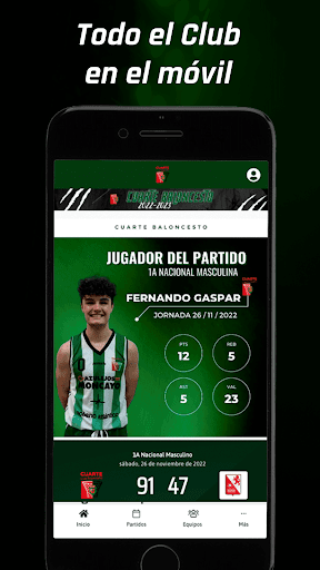 Android application CB Cuarte de Huerva screenshort