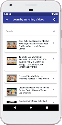 BLW baby meals recipes IA Screen 2