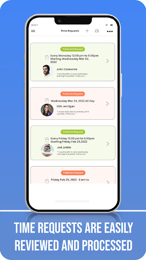 Screenshot of Restaurant Staff Scheduler