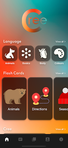 Android application Manitoba Cree screenshort