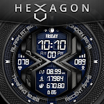 Cover Image of Baixar SWF Hexagon Digital Watch Face  APK