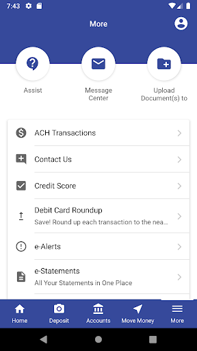 Android application TBA Credit Union screenshort