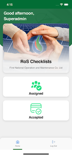 Android application NOMAC RoS Checklists screenshort