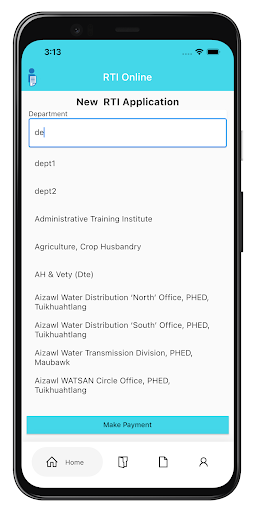 RTI Online Mizoram Screen 3