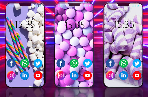Android application Candy Wallpapers screenshort