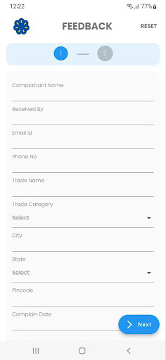 Android application Jll-Feedback screenshort