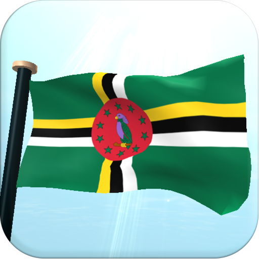 Dominica Flag 3D Free logo