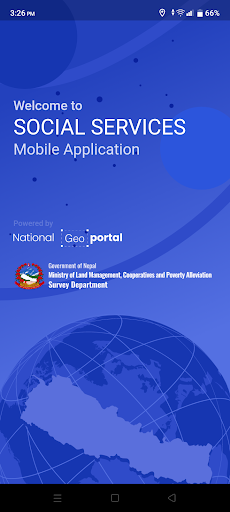 Android application Geoportal Social Services screenshort