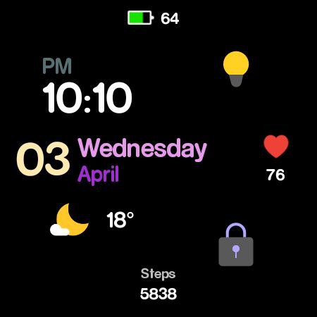 Jacknight - watch face screenshot 23