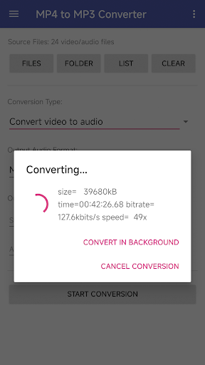 MP4 to MP3 Converter Screen 3