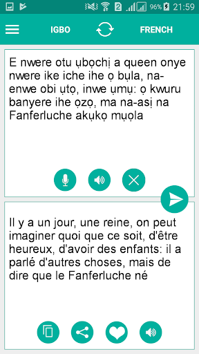 Igbo French Translator Screen 2
