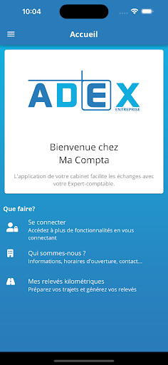 Android application Adex Entreprise screenshort