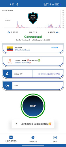 O Plus vip vpn Screen 2