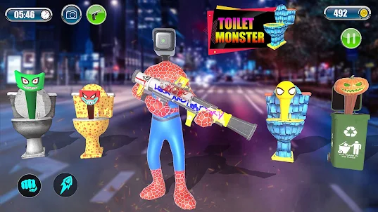 Superhero War: Toilet Monster