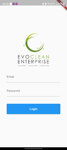 Android application EvoCleanMerchant screenshort