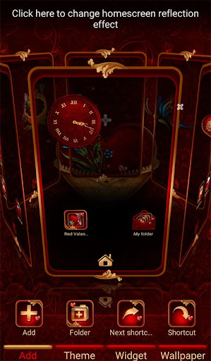 NEXT TSF LAUNCHER RED GOLD HEA