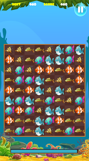 Mad Fish match3 Screen 2