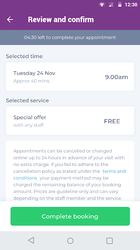 Panache Beauty App Screen 3