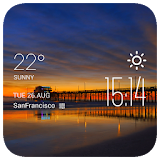 Newport weather widget/clock icon