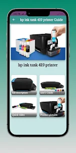 HP ink tank 419 printer Guide
