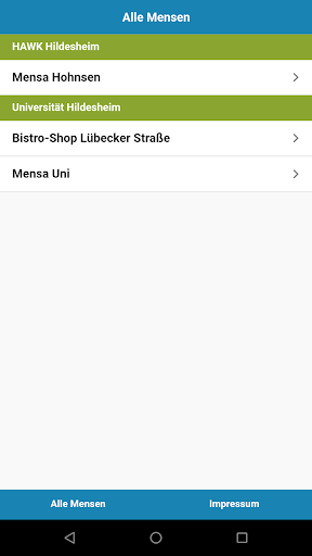 Mensa Hildesheim Screen 3