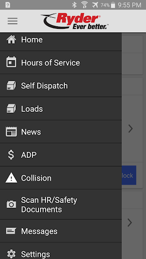 Android application RyderDrive screenshort