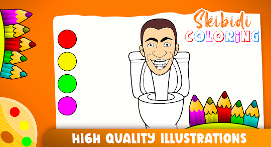 Skibidi Toilet Coloring Game