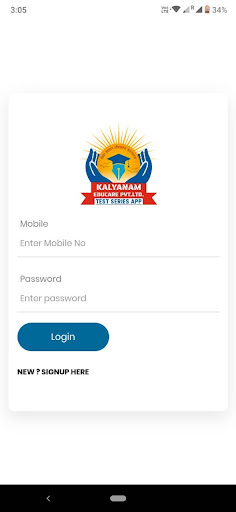 Android application Kalyanam Educare PVT LTD screenshort