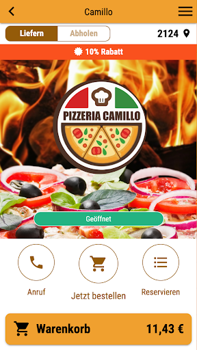 Android application Camillo screenshort