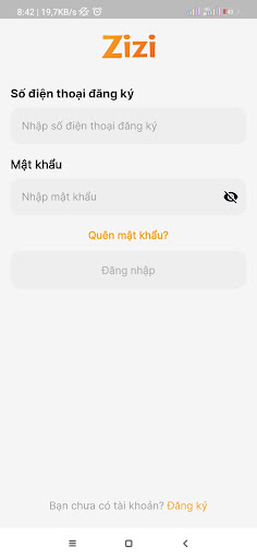 Android application Zizi 2.0 screenshort