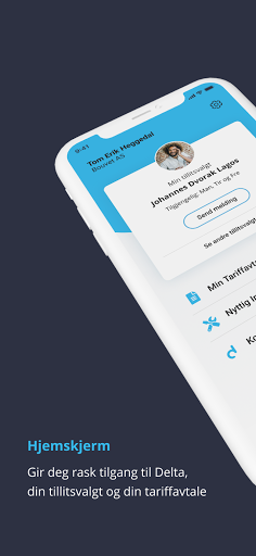 Android application Delta-appen screenshort