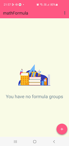 Android application mathFormula screenshort