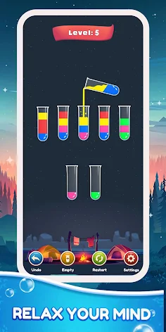 Water color sort - Fun puzzles - Screenshot 1