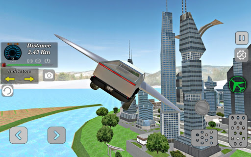 Modern Flying Car Driving Sim