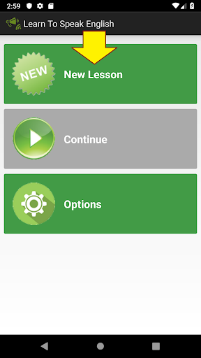 Android application Learn To Speak English screenshort