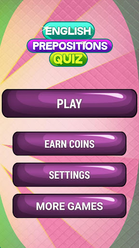 Android application English Prepositions Quiz screenshort
