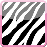 Cute Pink Zebra Keyboard Skin icon